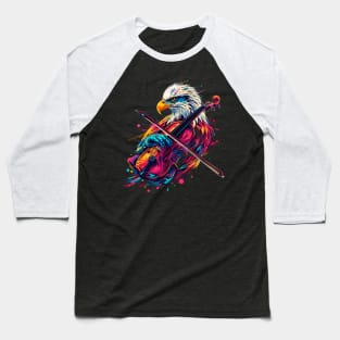 Eagle Playing Violin Baseball T-Shirt